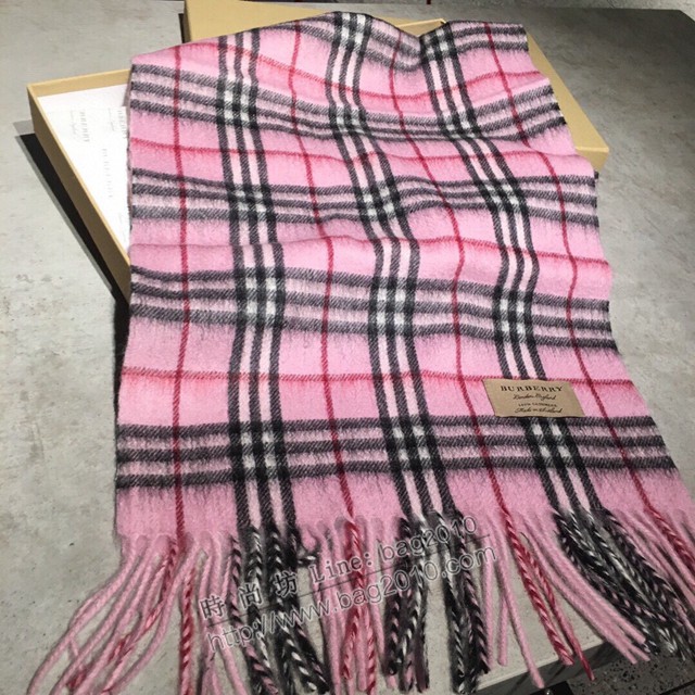 Burberry深度水波紋經典羊絨格子圍巾 巴寶莉2021新款圍巾  mmj1148